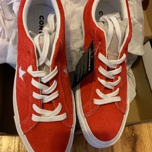 NWT red converse sneakers
